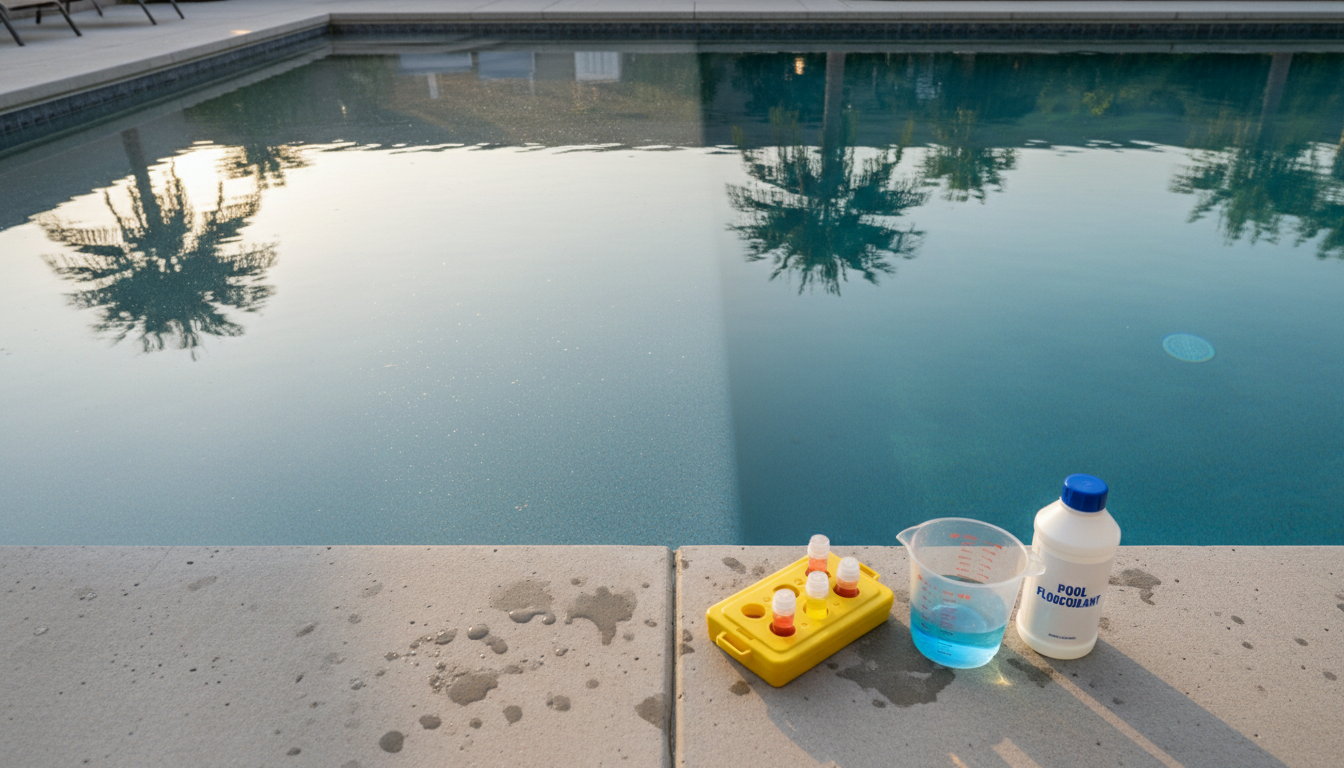 découvrez comment calculer la dose idéale de floculant pour votre piscine en fonction du volume d'eau afin d'assurer une eau claire et cristalline.