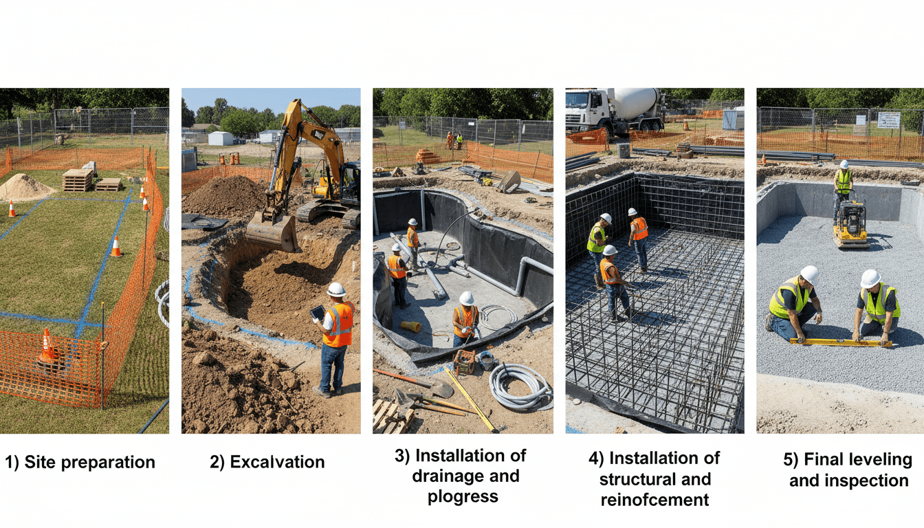 découvrez les 5 étapes clés du terrassement de piscine et apprenez à bien surveiller le chantier pour garantir un travail réussi et durable.