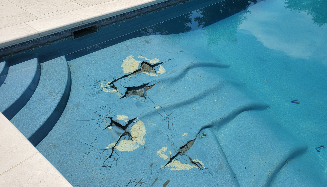 découvrez les signes évidents d'un liner de piscine déchiré ou usé et apprenez quand il est temps de le changer pour préserver votre bassin.