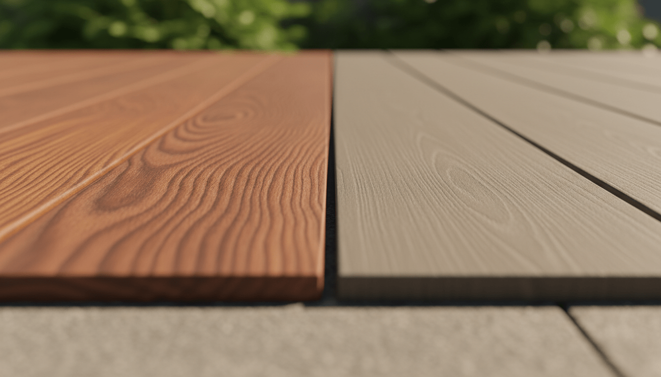 découvrez quel matériau entre le bois exotique et le composite reste frais et confortable pour vos pieds durant l'été, pour une terrasse agréable sans brûlures.