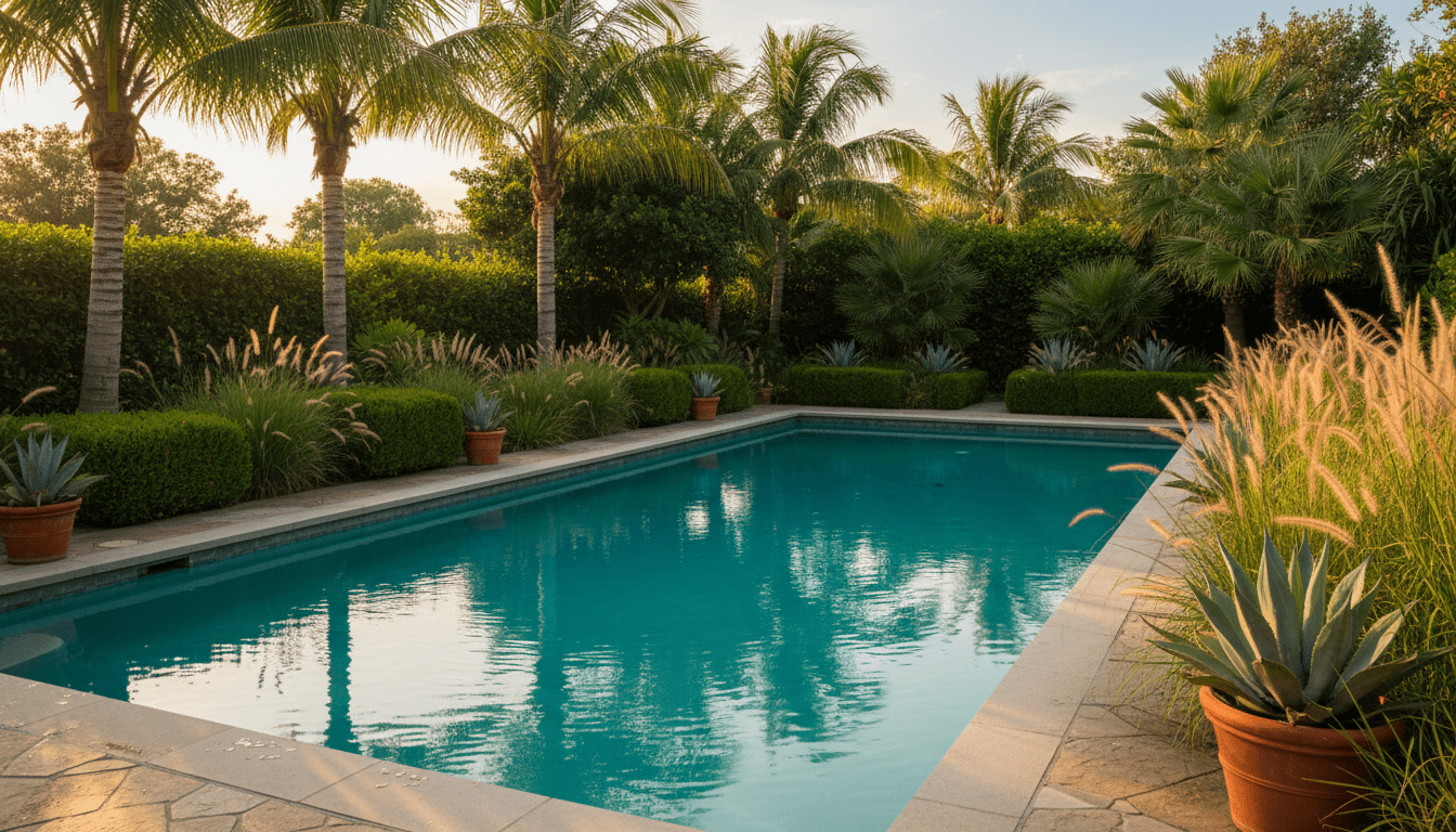 découvrez quelles plantes choisir autour de votre piscine pour un entretien facile : privilégiez celles qui ne perdent pas leurs feuilles et gardez un espace propre et agréable toute l'année.