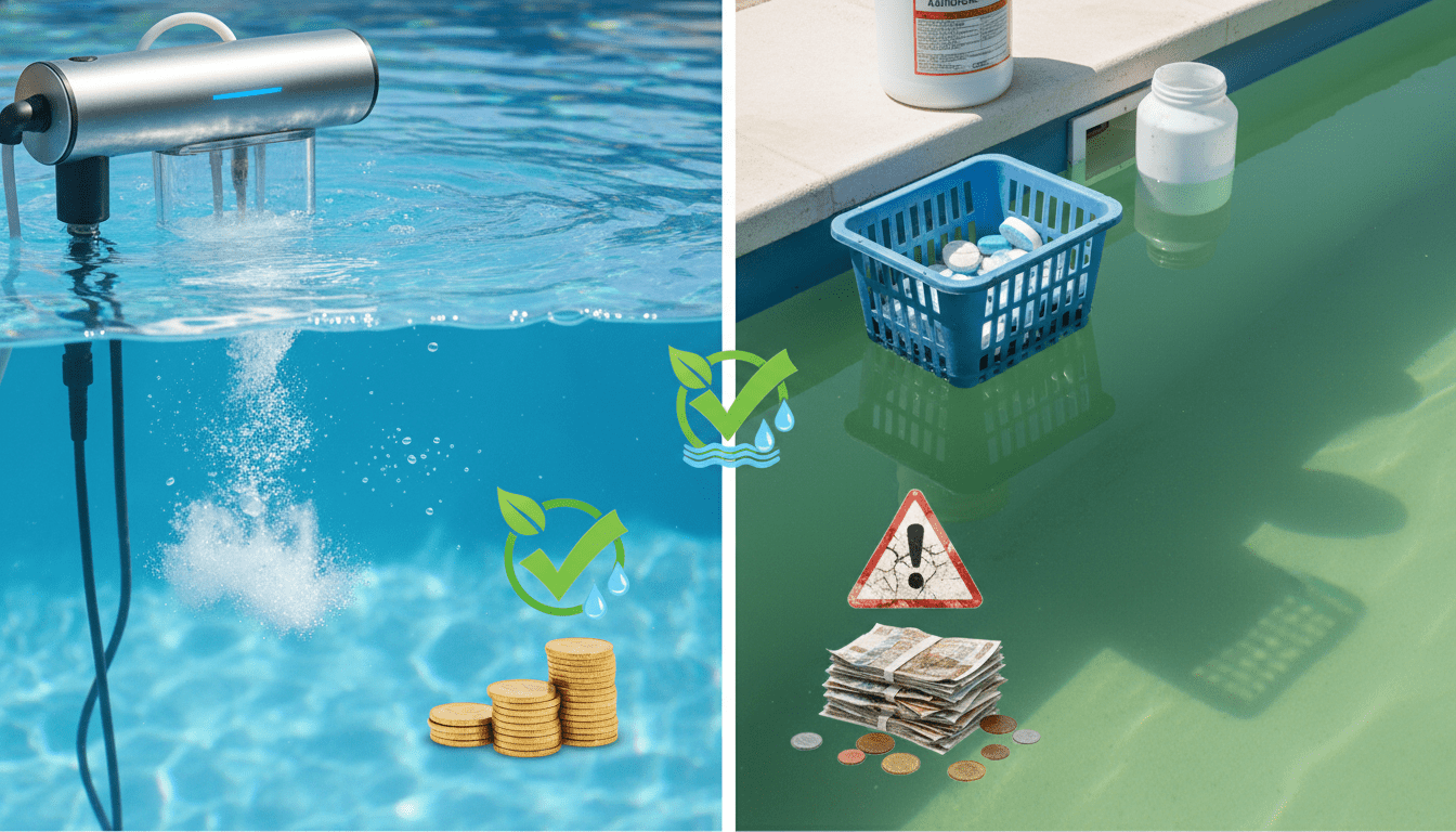 découvrez les avantages, inconvénients et coûts annuels du traitement au sel par électrolyse comparé au chlore pour l'entretien de votre piscine. faites le bon choix pour une eau claire et saine.