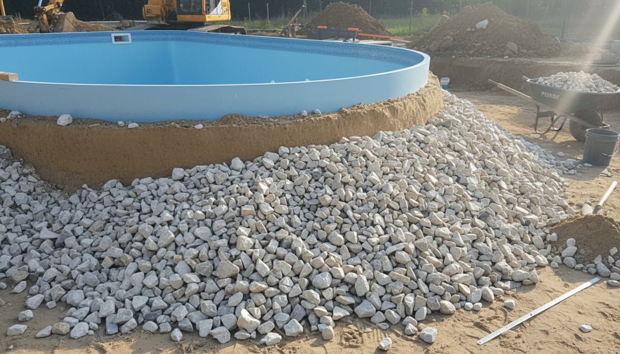 Quel Gravier Choisir pour le Remblaiement et le Drainage d&rsquo;une Piscine Coque ?