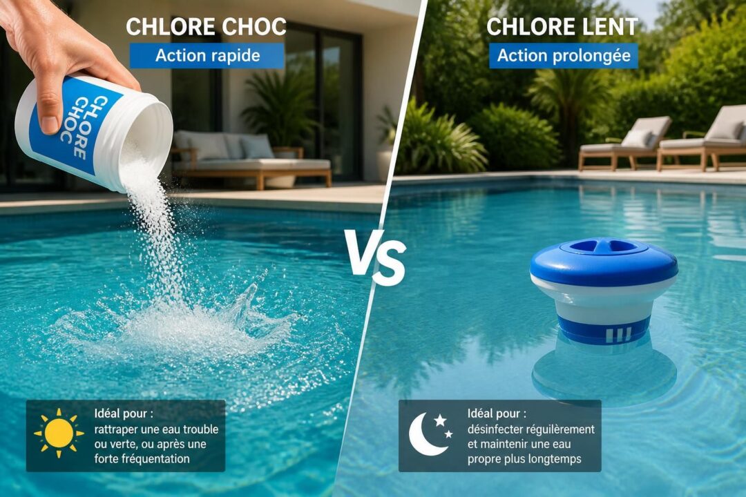 Chlore choc ou chlore lent : lequel choisir et quand l&rsquo;utiliser