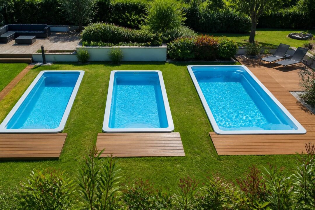Prix d&rsquo;une piscine coque selon la taille : 6×3, 7×3, 8×4