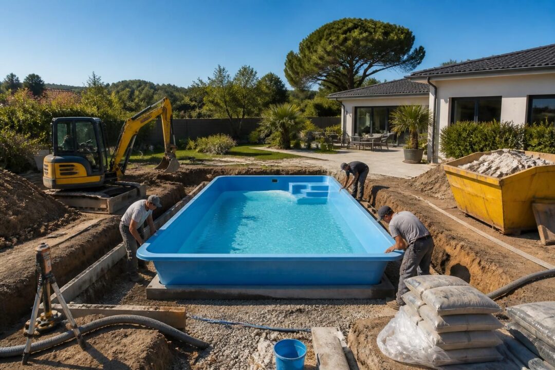 Combien de temps pour installer une piscine coque : les délais réels