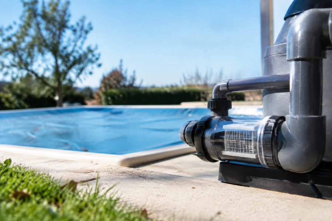 Hivernage actif piscine au sel avec électrolyseur fonctionnant sous abri